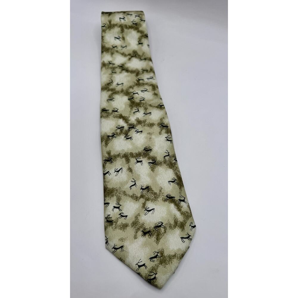 Armonia Italy Silk Tie Deer Stag Novelty Hunting New With Wrapping